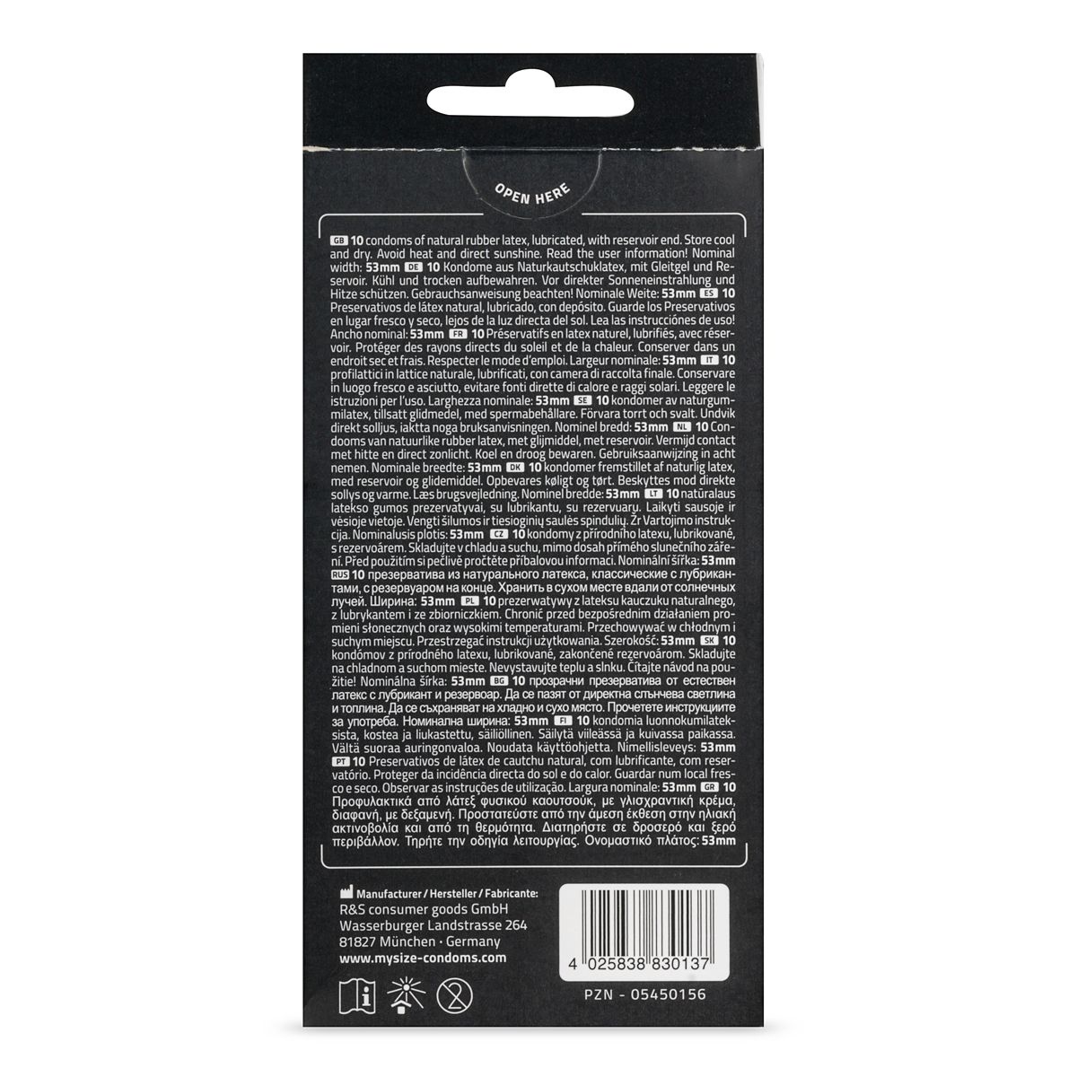Pro Condoms 10 Units Large | My Size