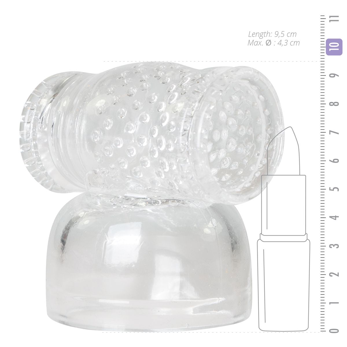 Clear Masturbator Wand Attachtment | Easytoys Wand Collection