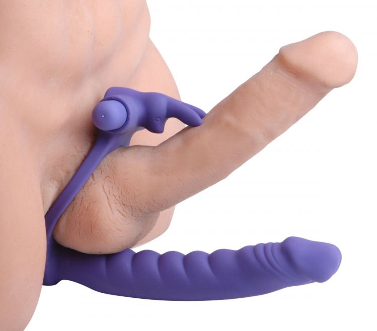 Frisky - Double Delight Dual Penetration Vibrating Rabbit Cock Ring
