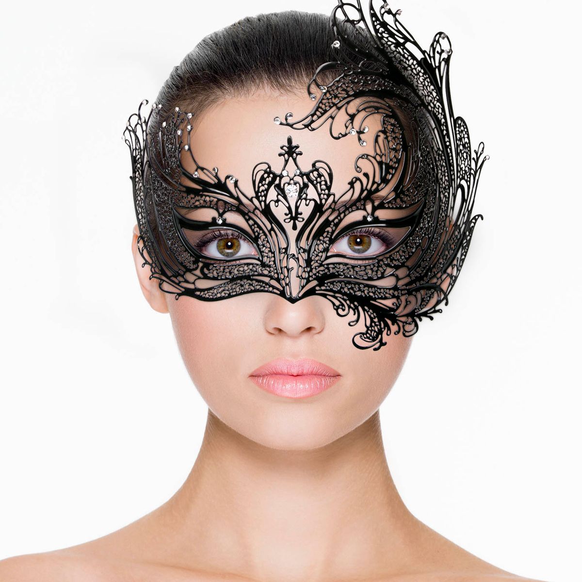 Easytoys Fetish - Metal Mask Black