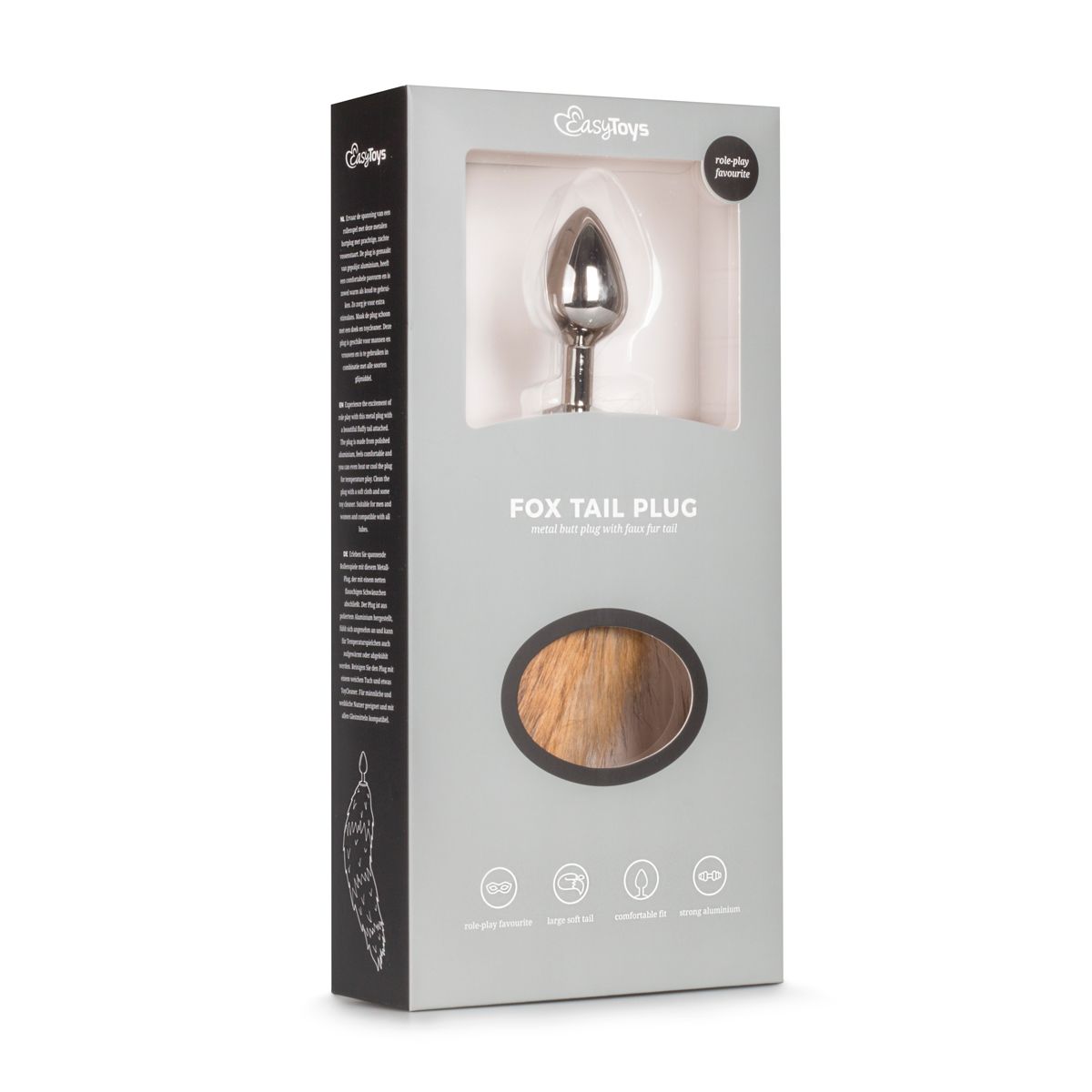 Easytoys Fetish - Fox Tail Plug No. 2 - Silver