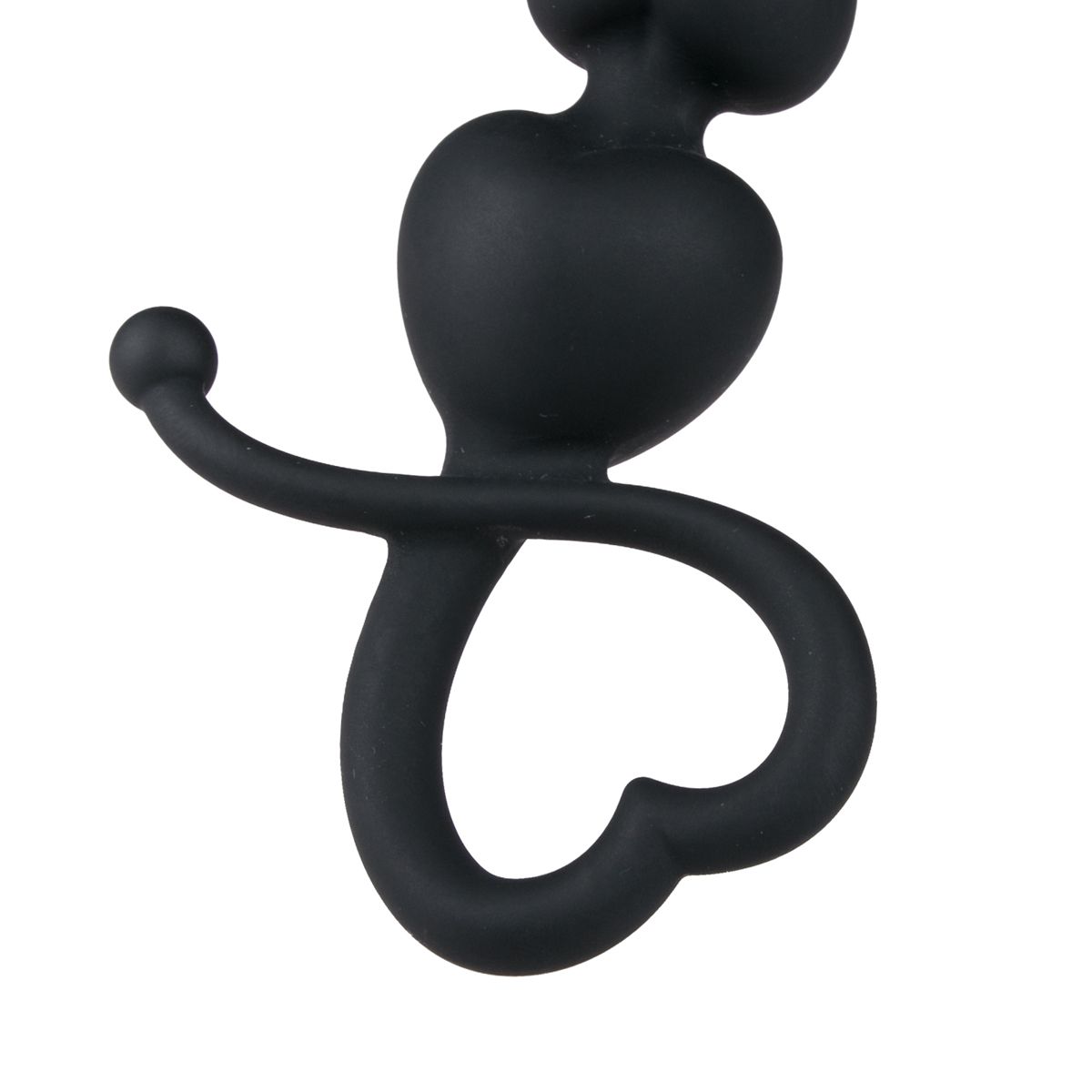 Black Anal Beads Heart Handle | EasyToys