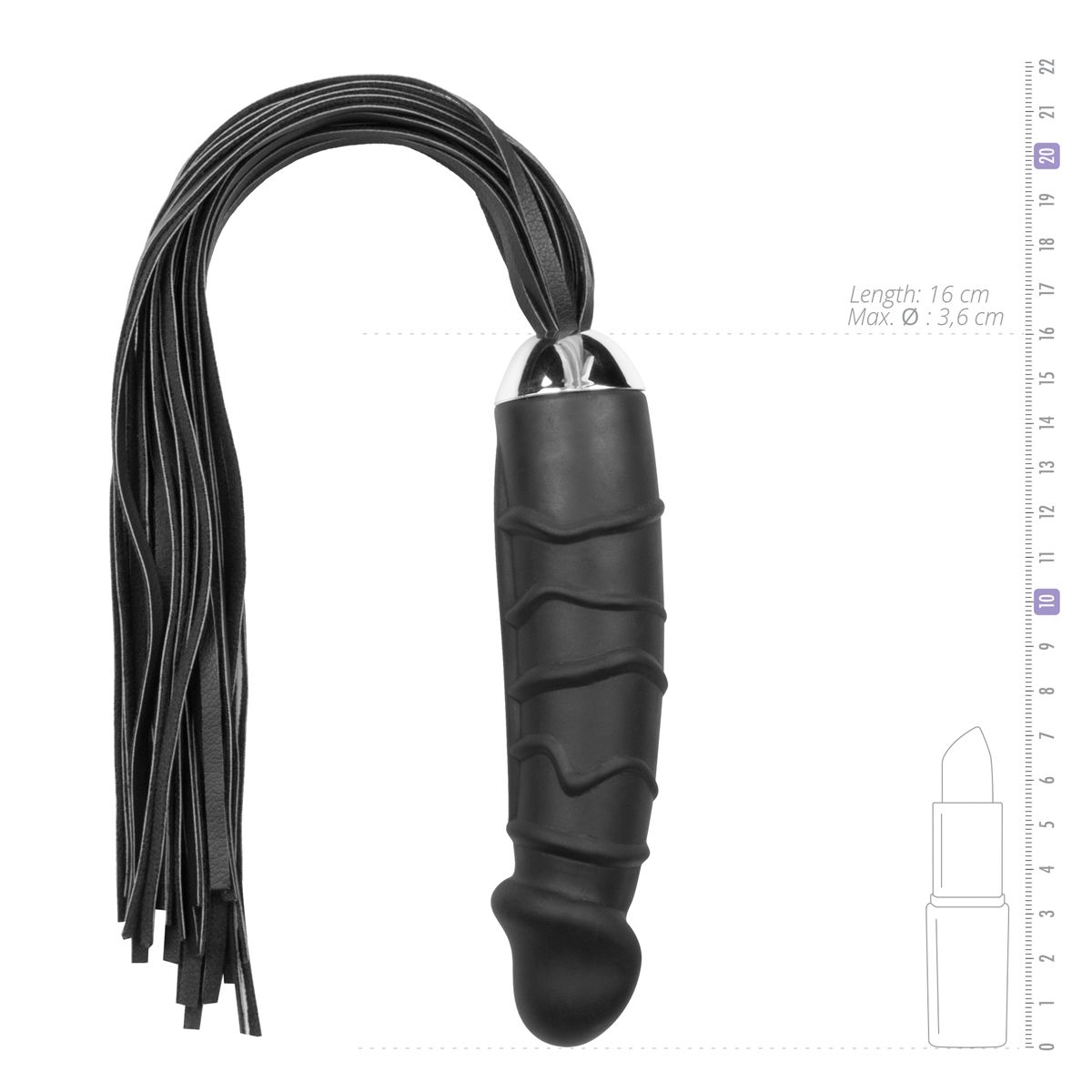Fetish Flogger Dildo 18.1 Inch (46 cm) | EasyToys