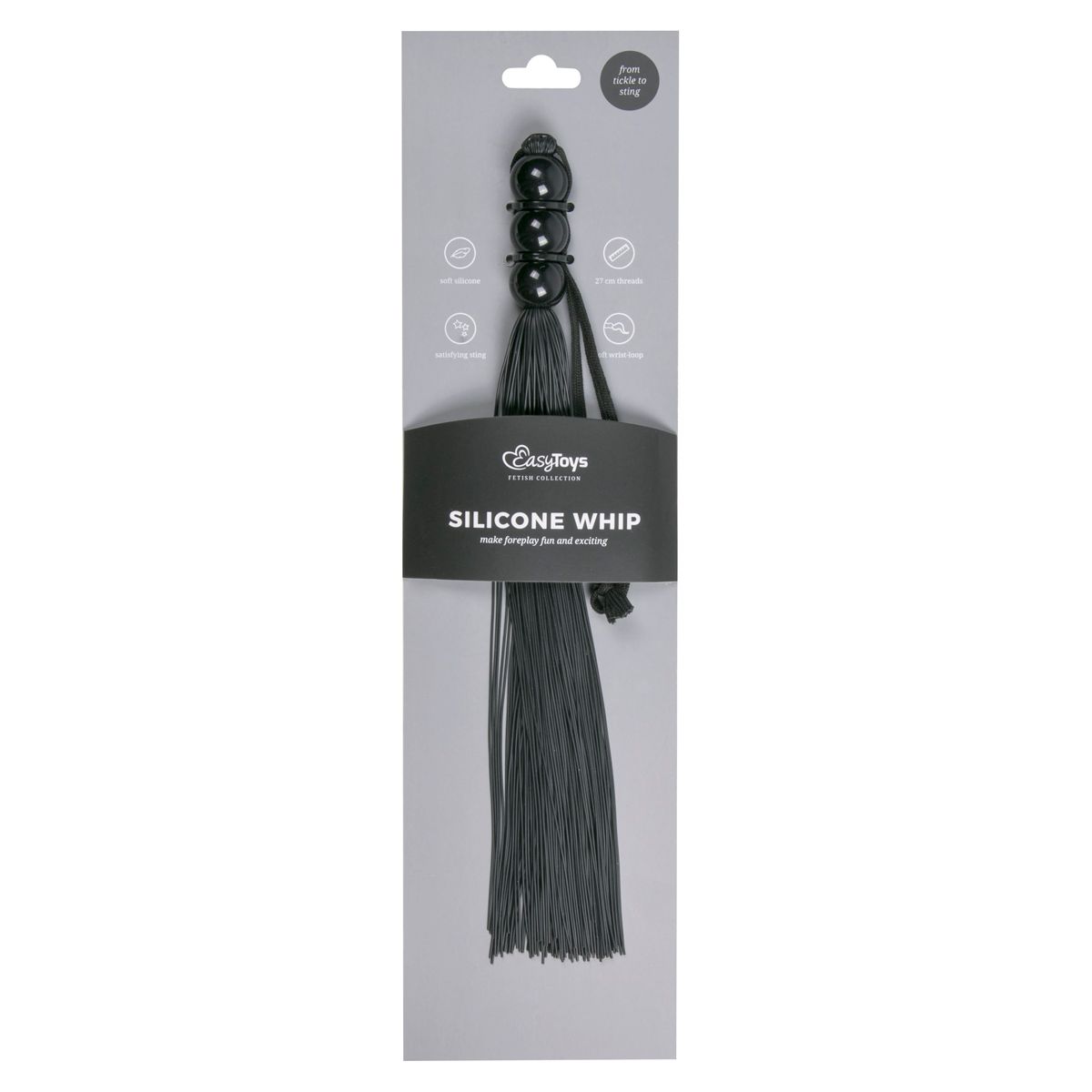 Easytoys Fetish - Silicone Whip - Black