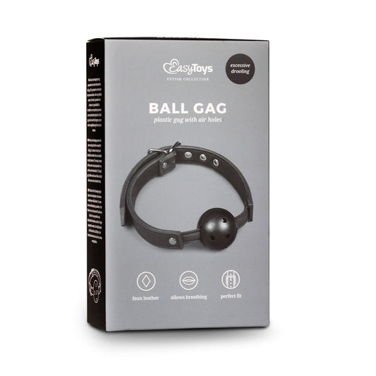 Easytoys Fetish - Ball Gag With PVC Ball - Black