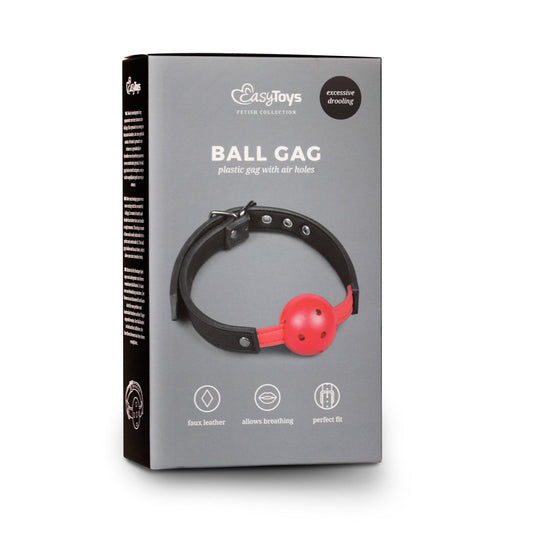 Easytoys Fetish - Ball Gag With PVC Ball - Red