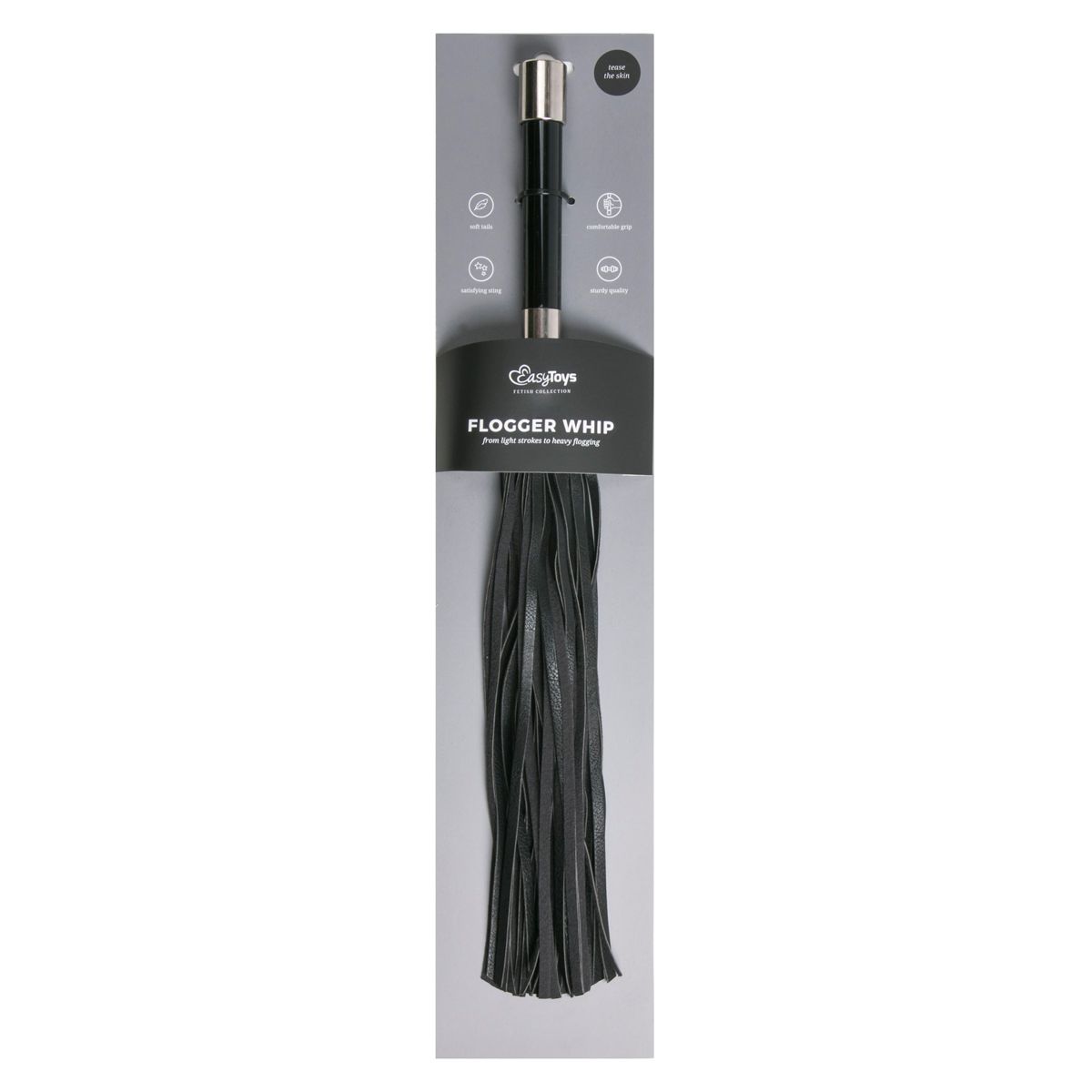 Easytoys Fetish - Long Flogger With Metal Grip