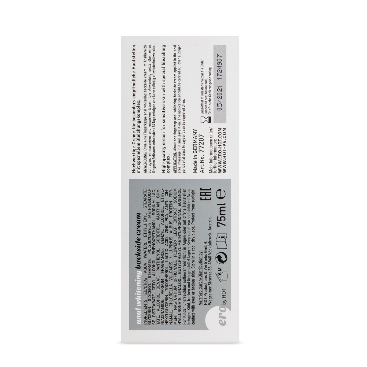 Backside Anal Whitening Cream
