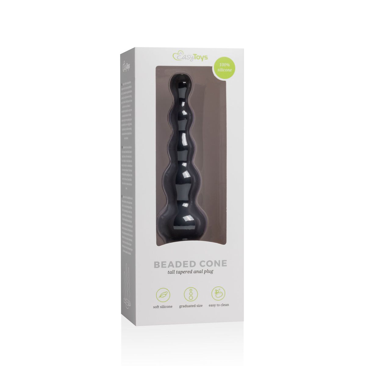 Beaded Black Cone 6.5 Inch (16.5 cm) | EasyToys
