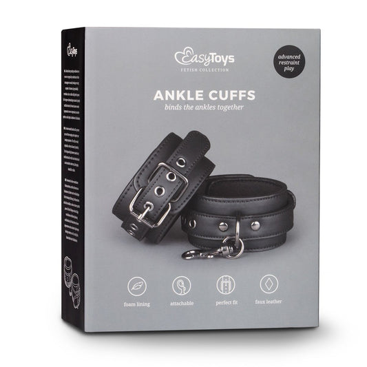 Easytoys Fetish - ankle cuffs - Black