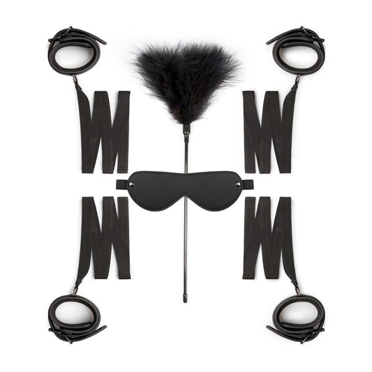 Easytoys Fetish - Bondage Kit - Handcuffs, ankle cuffs & eye mask