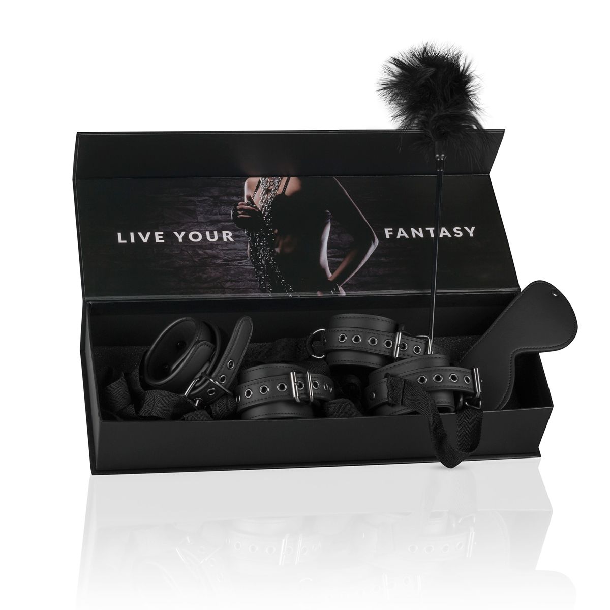 Easytoys Fetish - Bondage Kit - Handcuffs, ankle cuffs & eye mask