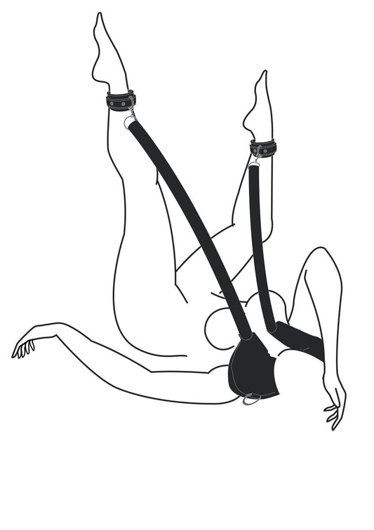 Easytoys Fetish - Pillow & Ankle Cuffs Leg Position Strap