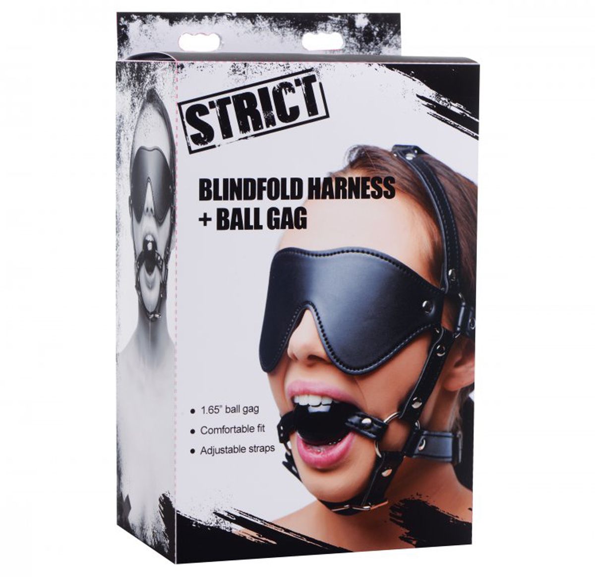 STRICT - Blindfold Harness and Ball Gag