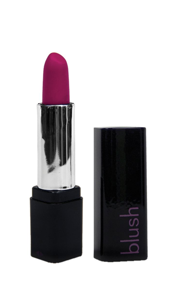 Rose lipstick vibe in black lipstick case with pink bullet vibrator
