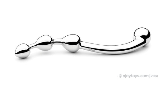 Njoy Fun Wand polished stainless steel G-spot and prostate wand