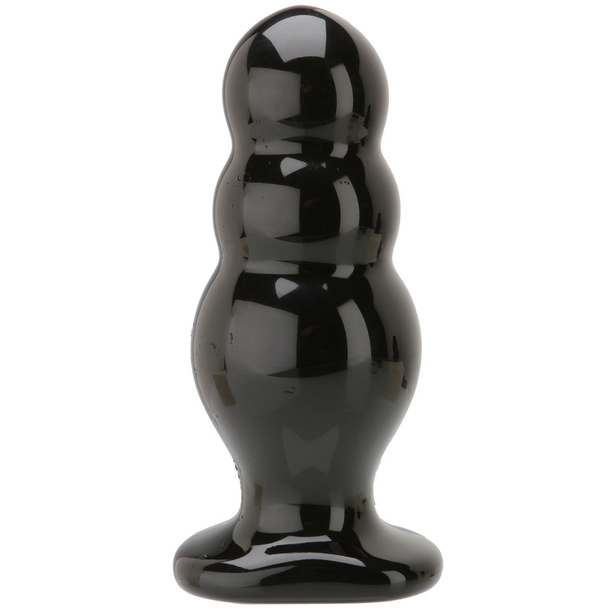 Black Master Tool dildo with smooth rounded base