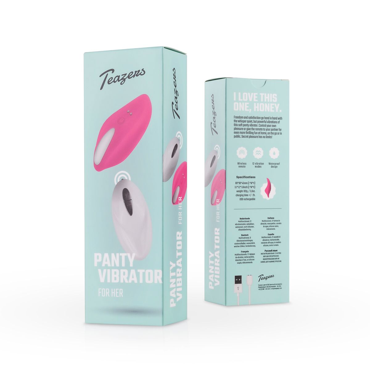Teazers – Panty Pleasure Clitoral Vibrator – Pink