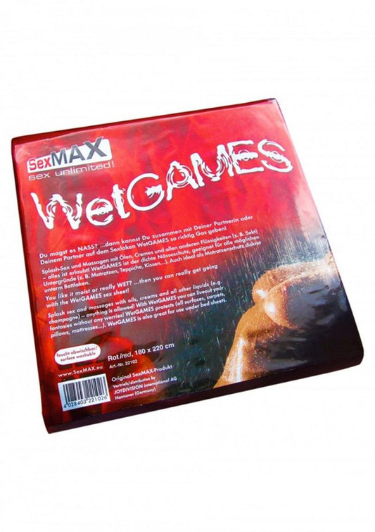 SexMAX WetGAMES Vinyl Sheet 180 x 220 cm - Red