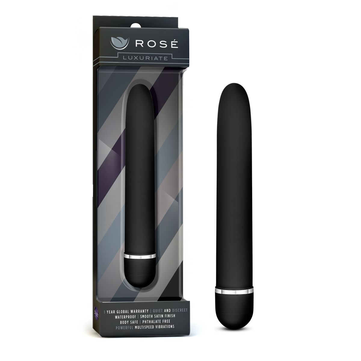 Rose Luxuriate Vibrator - Black