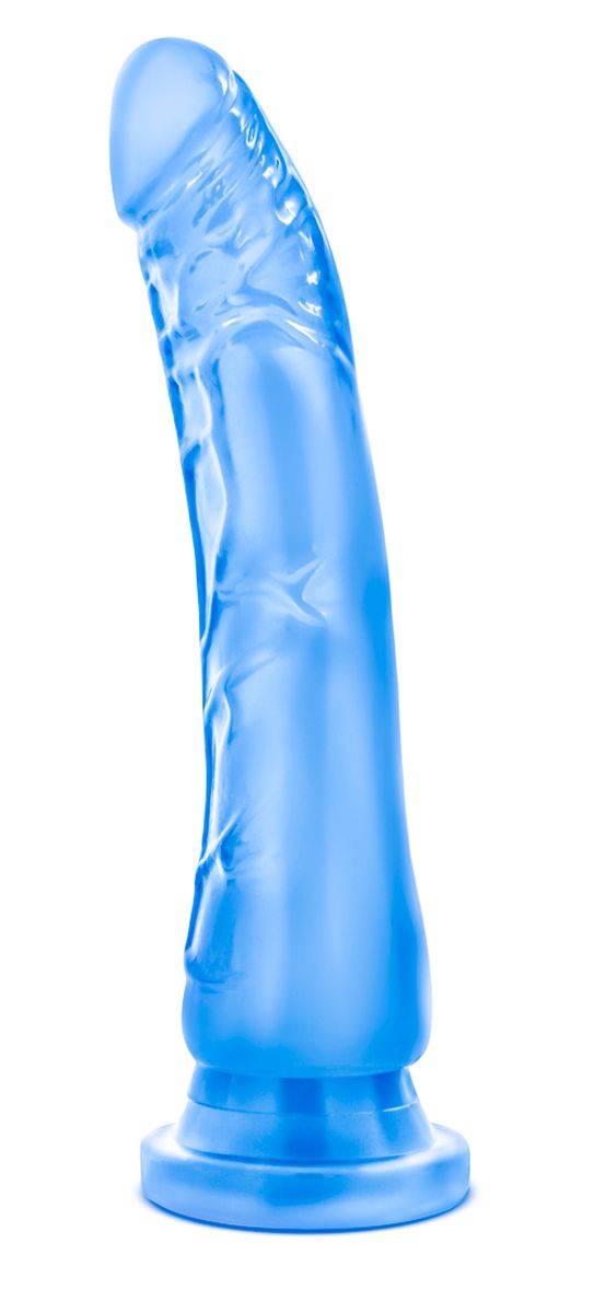 B Yours blue Sweet 'N Hard dildo with textured shaft and suction base