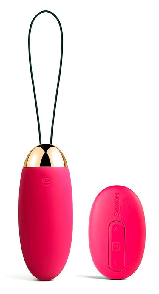 Pink SVAKOM Elva vibrating egg with remote control