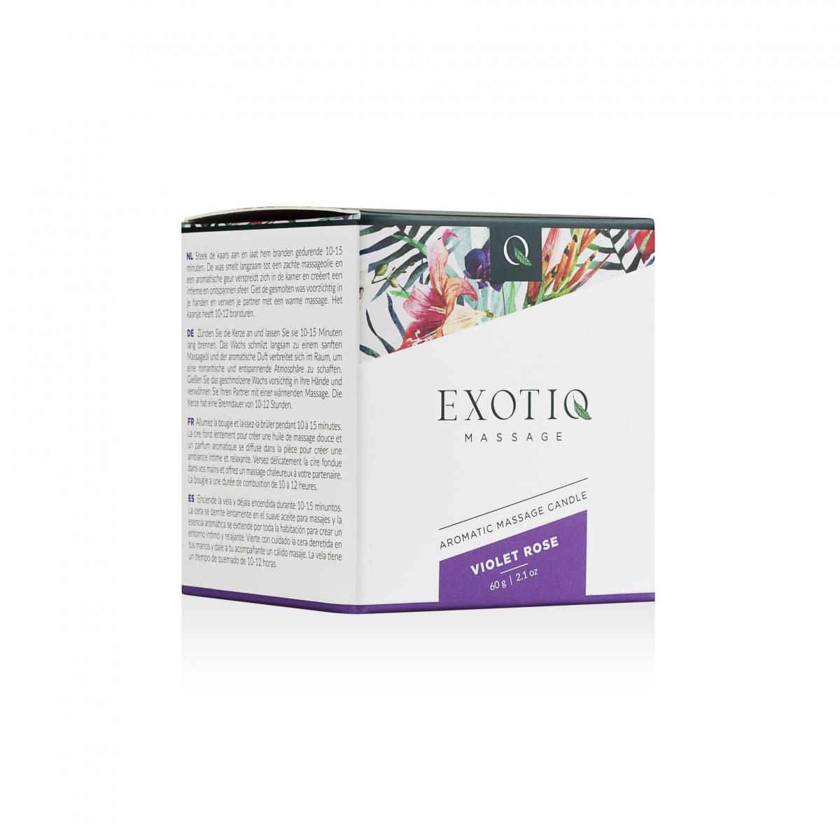 Massage Candle Violet Rose 60g | Exotiq