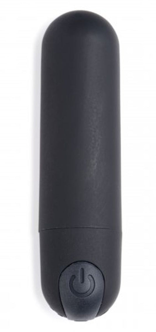XR Brands Bang black bullet vibrator with remote control