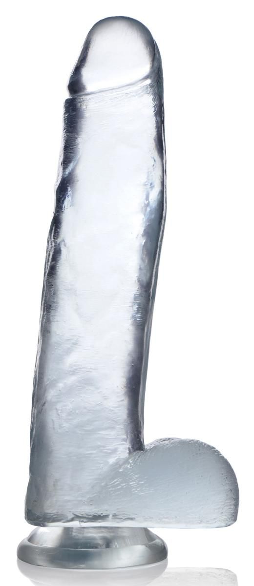 Jock C-Thru transparent realistic dildo in tall clear design