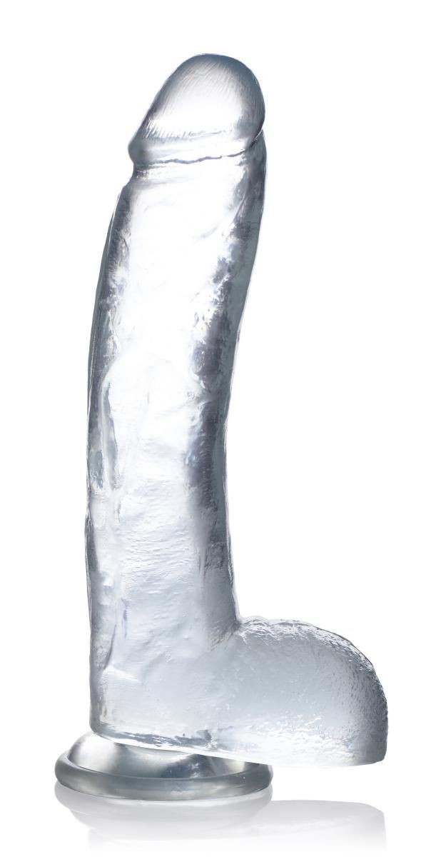 Jock C-Thru transparent dildo in clear realistic shape