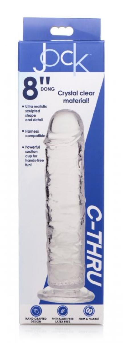 Jock C-Thru Transparent Dildo - 21 cm