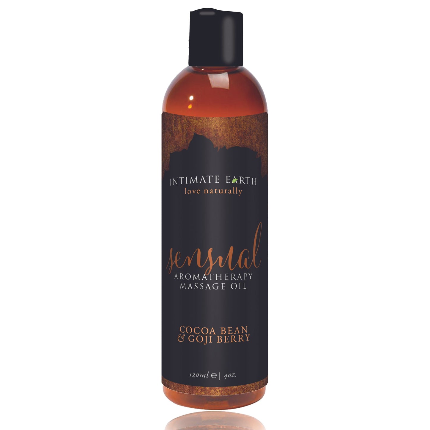 Intimate Earth - Sensual Massage Oil Cocoa Bean And Goji Berry - 120 ml