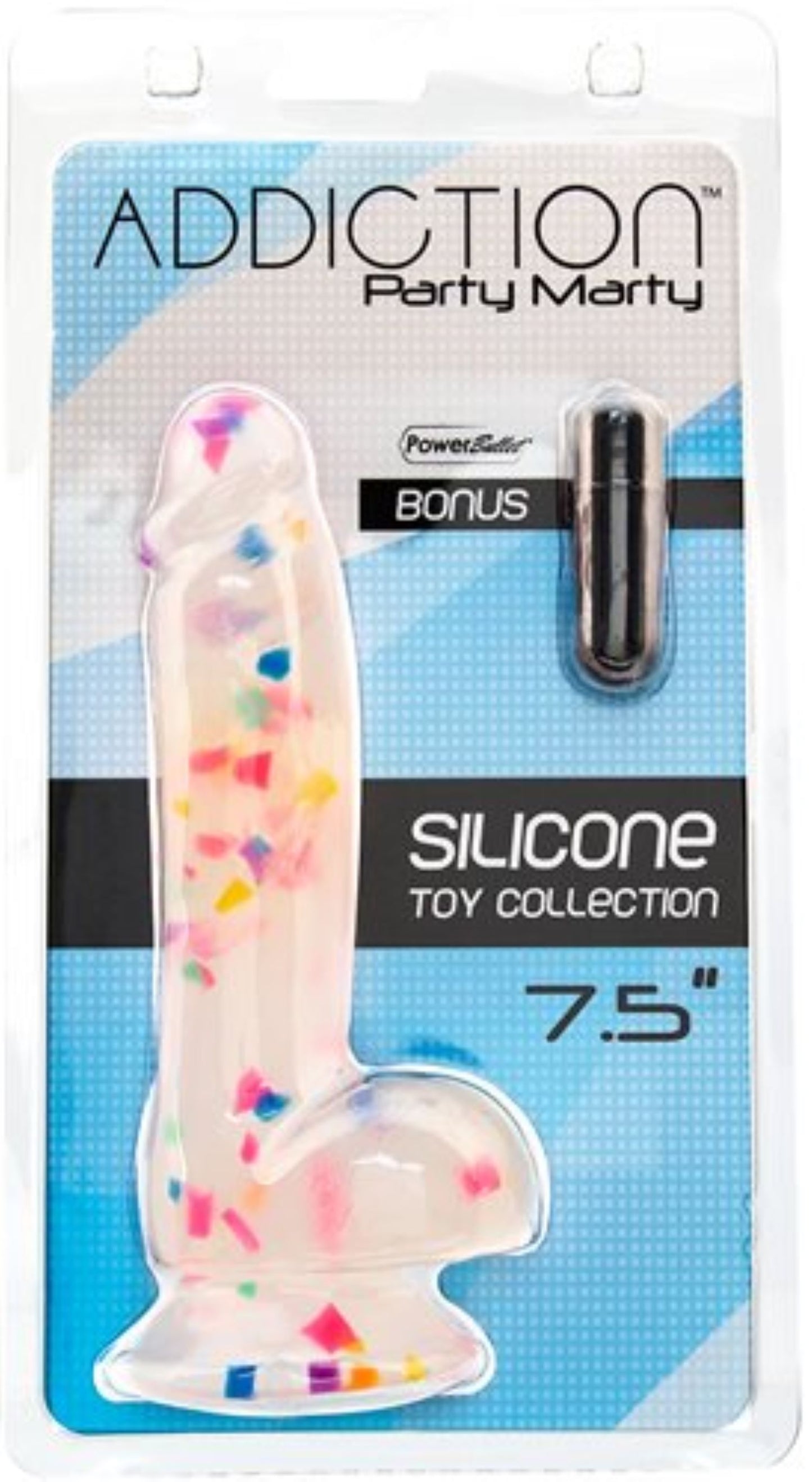 Party Marty Confetti Dildo 7.1 Inch (18 cm) | Addiction