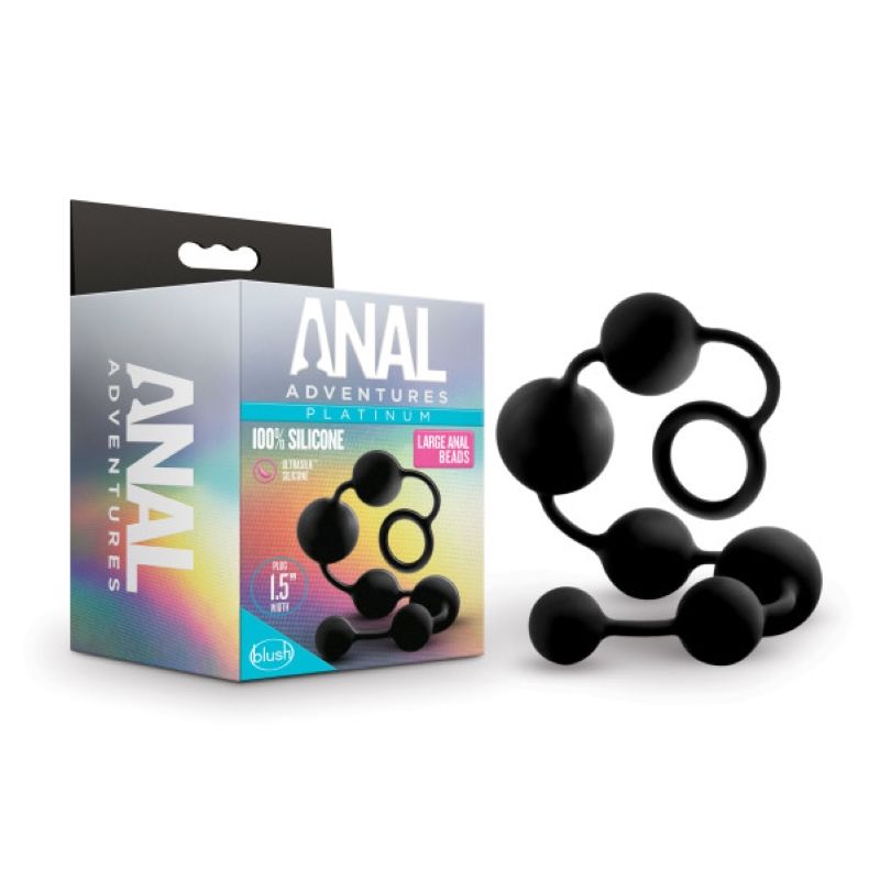 Platinum Silicone Anal Beads Large | Anal Adventures