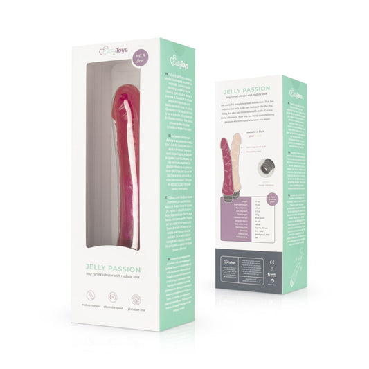 Jelly Passion - Realistic Vibrator - Pink