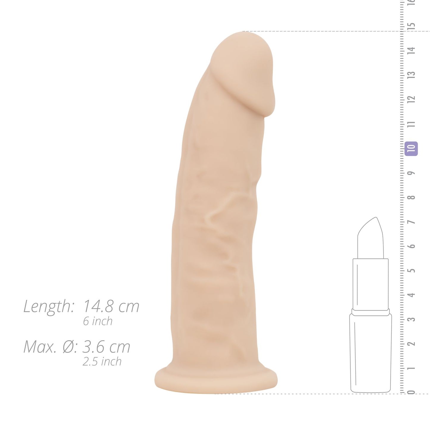 Real Fantasy Deluxe - Harris Realistic Dildo - 15 cm