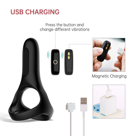 Magic Motion - Rise Smart Vibrating Cock ring - Black