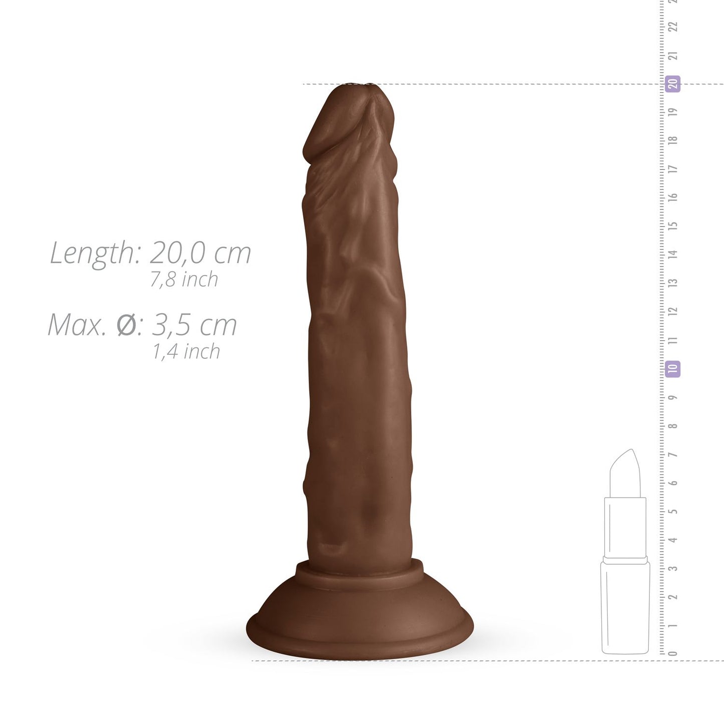 Tyler Realistic Dildo . 7.9 Inch (20 cm) | Real Fantasy