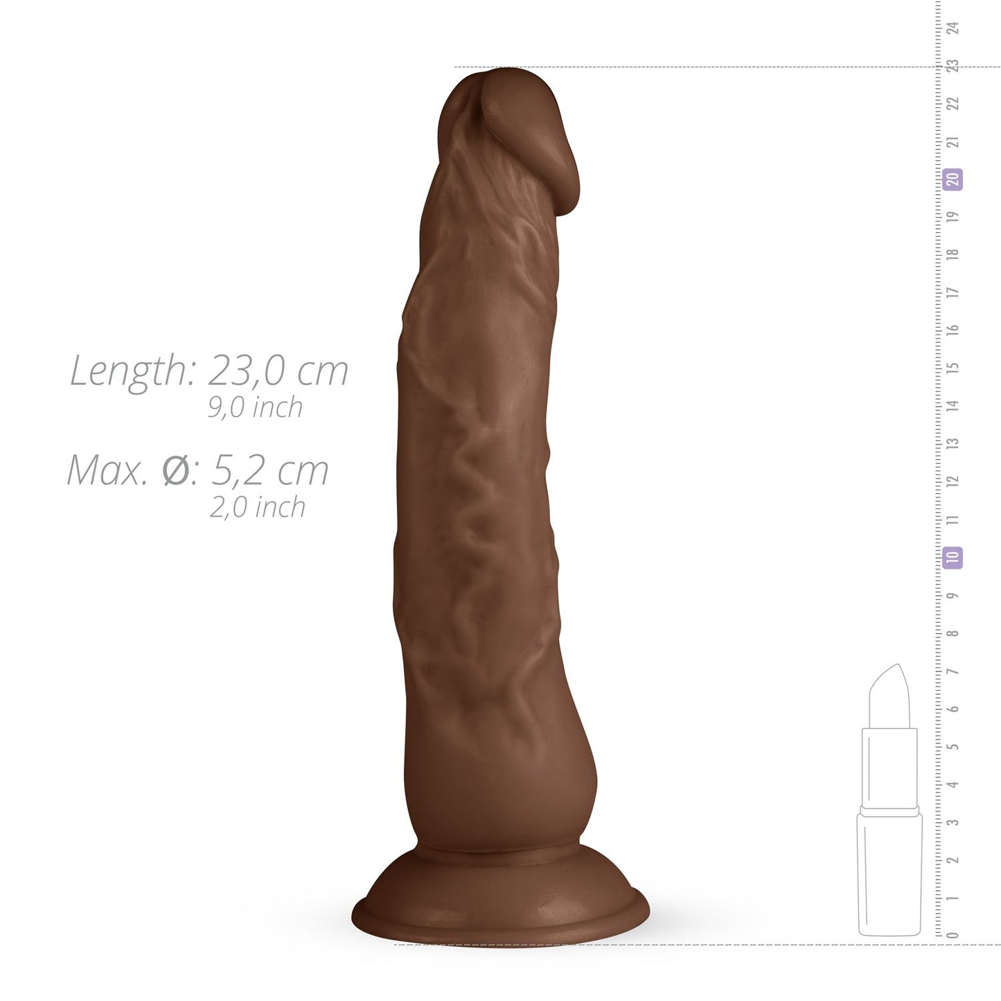 James Realistic Dildo . 9.1 Inch (23 cm) | Real Fantasy