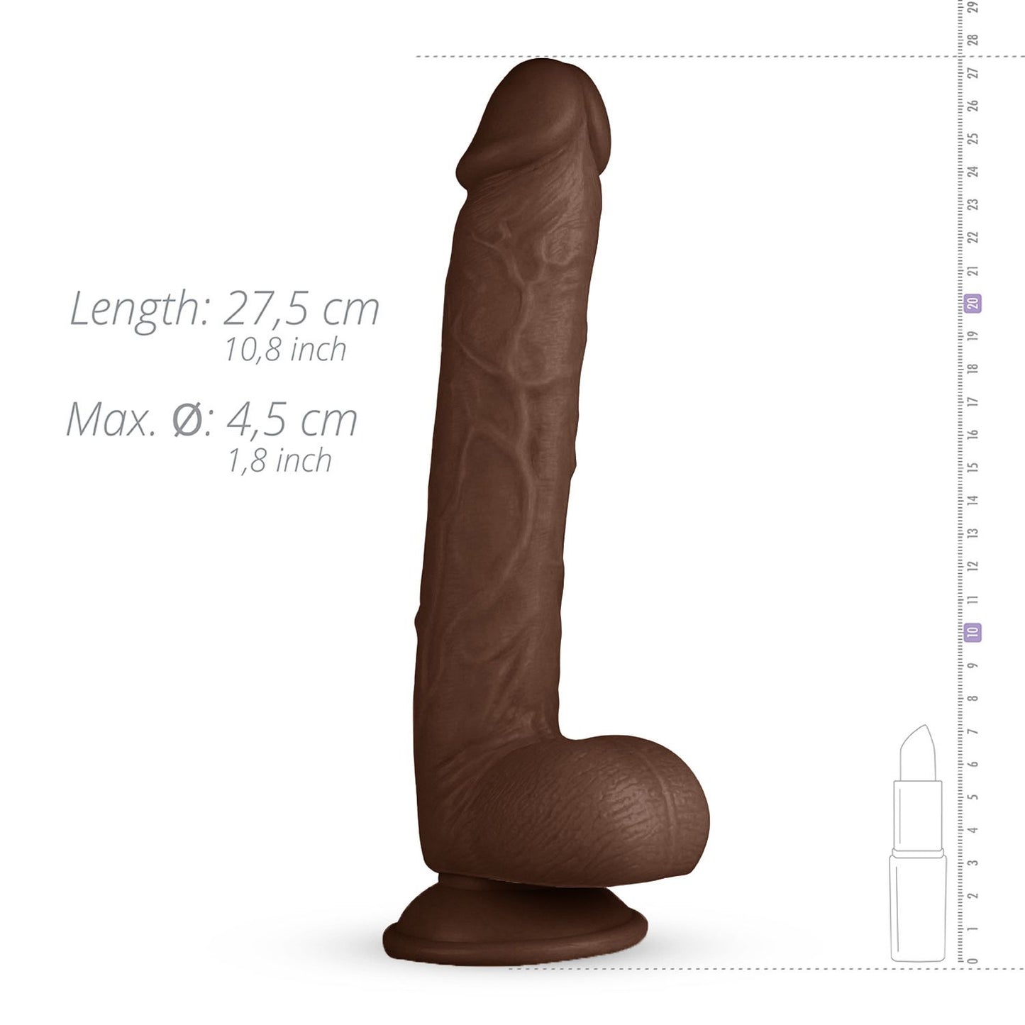 Myles Realistic Dildo 11 Inch (28 cm) | Real Fantasy