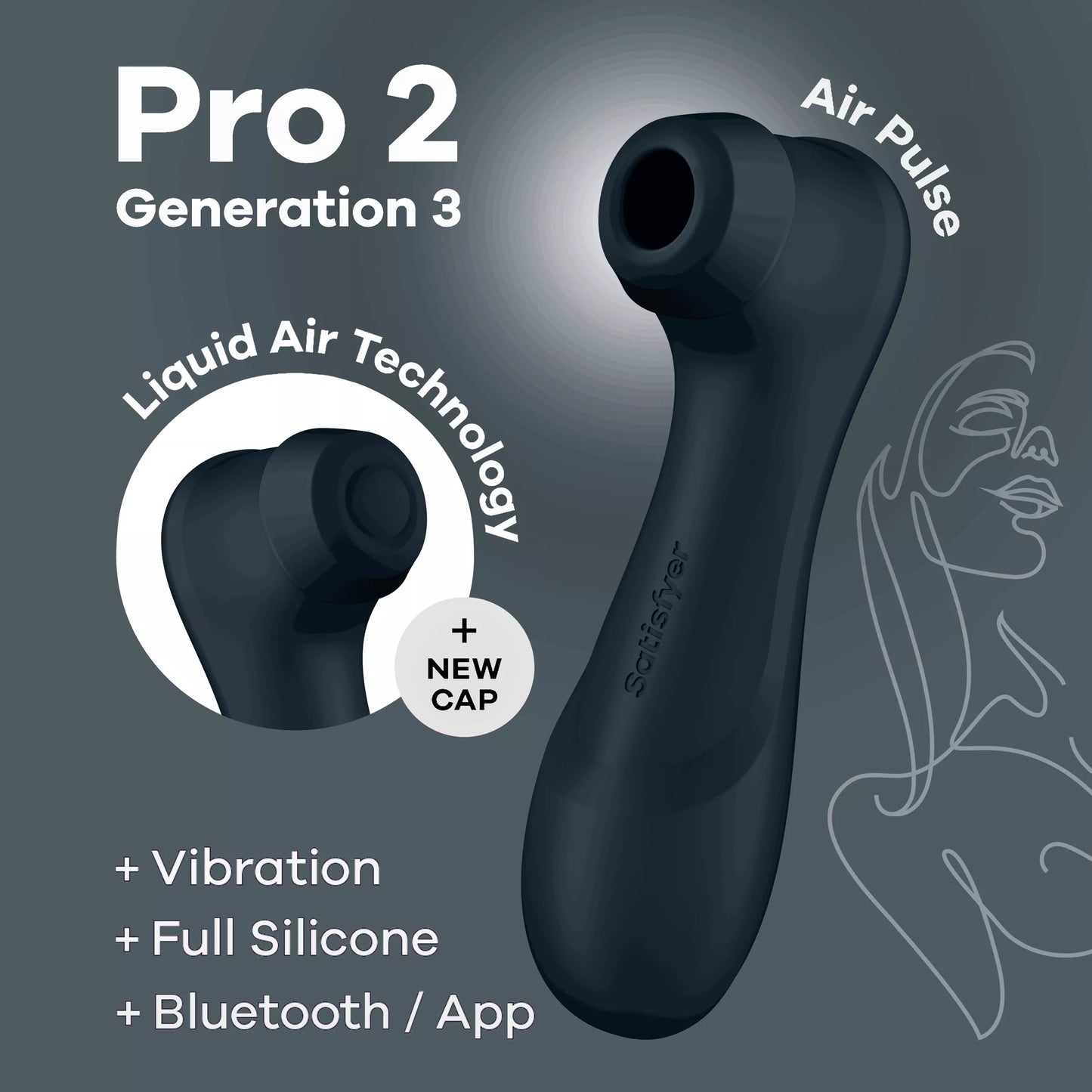 Satisfyer Pro 2 - Generation 3 App Controlled Black