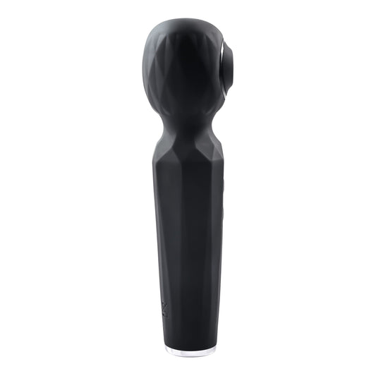 Evolved - Rainbow Sucker Wand Vibrator - Black