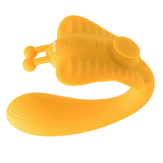 Evolved - The Monarch Strapless Strap On Vibrator - Yellow