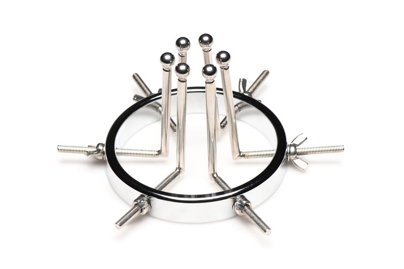 metal lingerie Oculus Stainless Steel Anal Explorer by XR Brands
