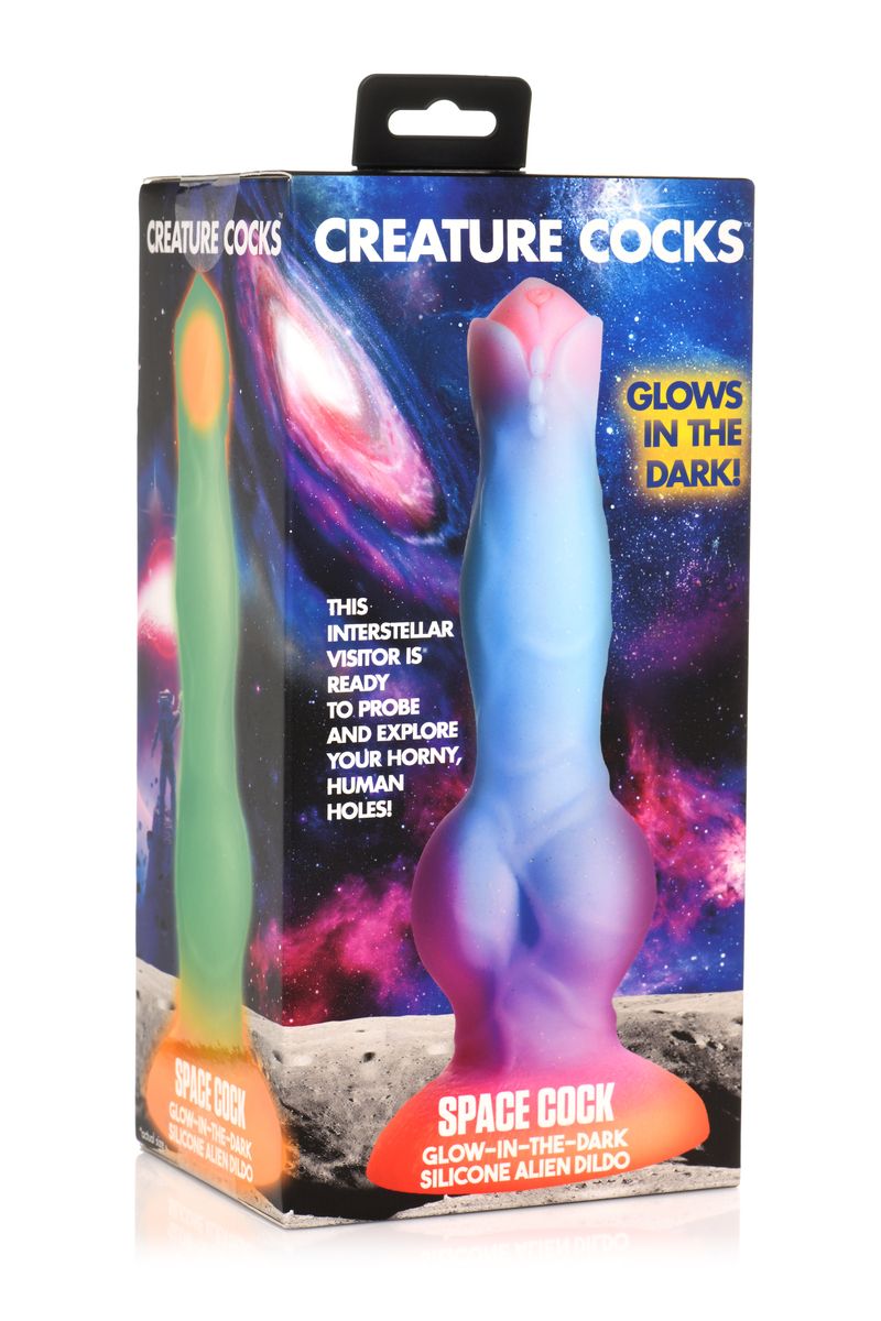 Glow-in-the-dark Silicone Alien Dildo 8.5 Inch (21.6 cm) | Creature Cocks