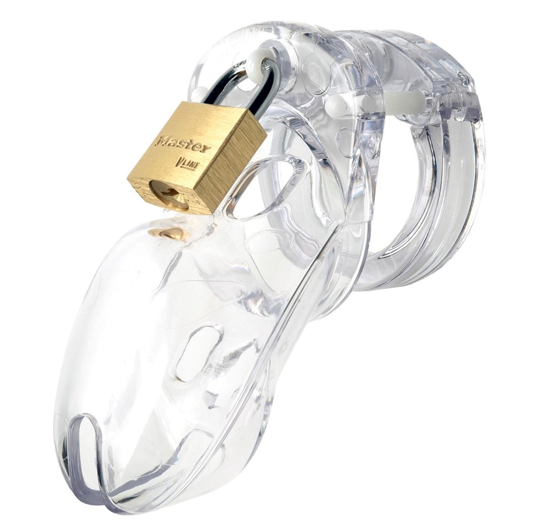 CB-X CB-3000 transparent chastity cage with brass lock