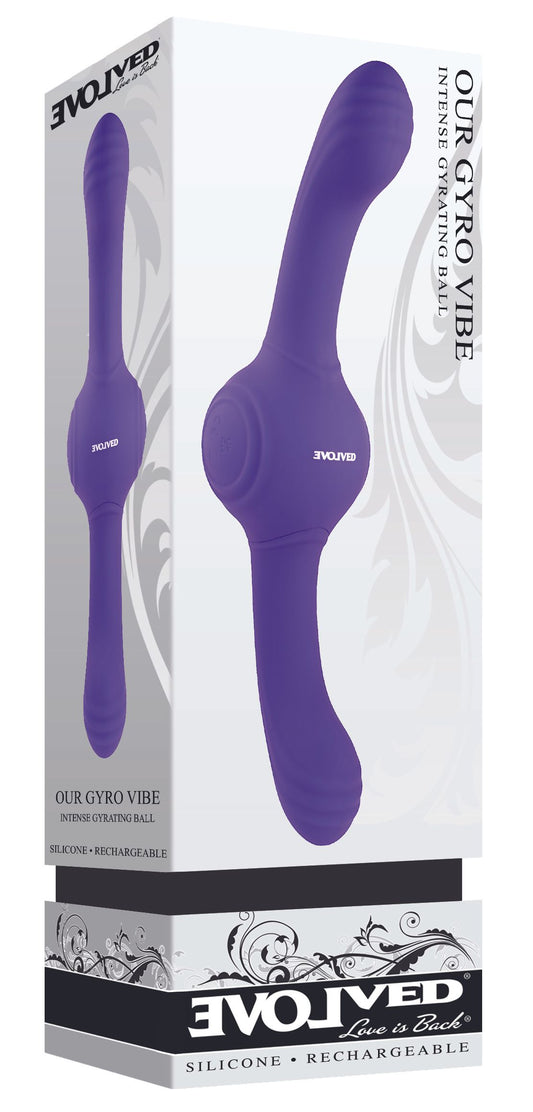 Evolved - Our Gyro Vibe Dual End Vibrator - Purple