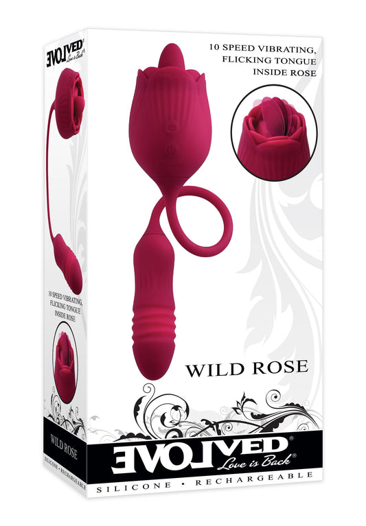Evolved - Wild Rose Tong Vibrator - Red