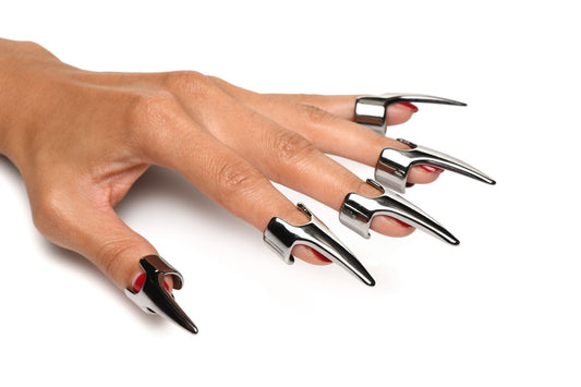 Silver lingerie Five-Piece Sensation Claw Rings Silver by XR Brands