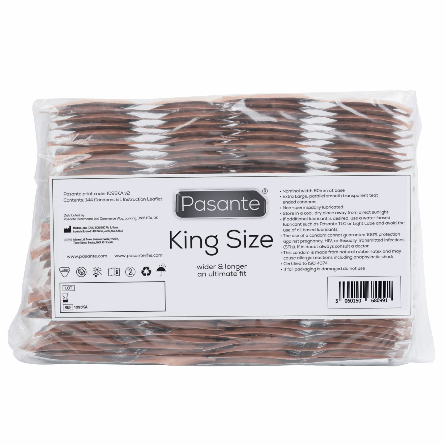 Pasante King Size condoms 144 pcs
